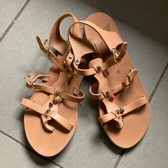 ANCIENT GREEK SANDALS charm sandals size 38 - Picture 1 of 8